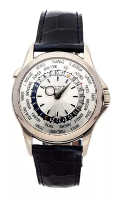 Patek Philippe World Time 39.5mm 5130G 18K White Gold Men's Watch • $33775
