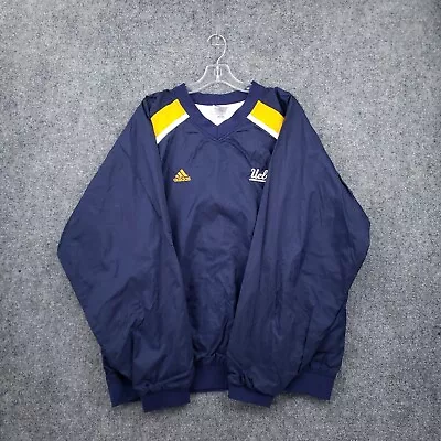 UCLA Bruins Sweatshirt Mens XL Blue Adidas Windbreaker NCAA Football VINTAGE • $39.99