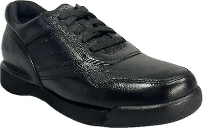 Rockport Prowalker Classic Men's Black Leather Walking Shoes Sz 7xw K71096 • $80.99