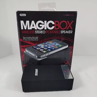 Sentry Xtraem Magic Box Wireless Stereo Portable Speaker SPMAG Black 0836SNI • $10.86