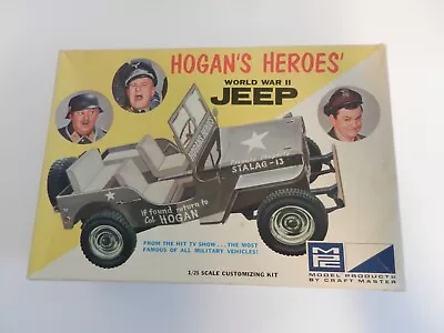 Original Hogan's Heroes Jeep Mpc Model Kit Complete Unbuilt Original Box 1960's • $49.99