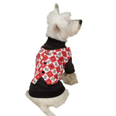 Z&Z Sweetheart Scottie Mock Dog Vest TShirt Christmas Argyle XXS W/GIFT STOCKING • $7.59