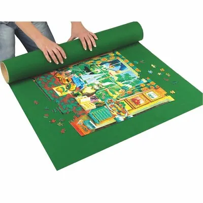 Extendable Jigsaw Puzzle Roll Mat With Straps & Storage Tube Up To 1500 Pieces  • £9.95