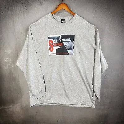 Scarface Y2k 2002 Vtg Long Sleeve New Shirt Gray Mob Inc. 3XL • $34.09