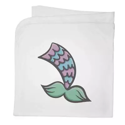 'Mermaid Tail' Cotton Baby Blanket / Shawl (BY00016657) • £9.99