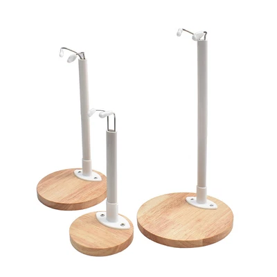 1PC Doll Stands Display Holder For Dolls Model Wooden Base Plastic Support • £13.88