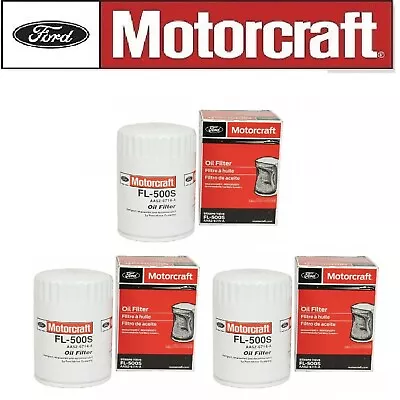 3PC Genuine Ford OEM Motorcraft Engine Oil Filter FL500S AA5Z6714A NEW • $34.50