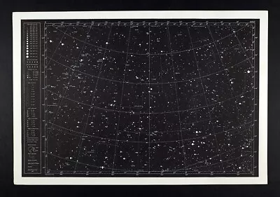 1958 Becvar Star Map III North Sky Ursa Maior Lynx Astronomy Chart Telescope • $27.99