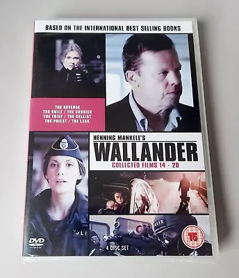 WALLANDER Collected Films 14-20 DVD Box Set: 4 Discs: Region 2: New & Sealed • £18.18