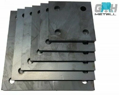 Produktbild von Eisenplatte / Stahlplatte – 100 X 100 Mm, 5 Mm Dick, Für Modellbau, Unterlegplatten, Schweißarbeiten & DIY