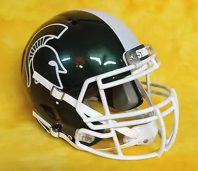 Michigan State Spartans Super Custom Fullsize Football Helmet Riddell Speed L • $325