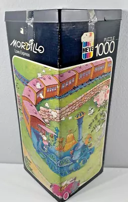 Heye Mordillo Love Express 1000 Pcs Vintage Vtg Jigsaw Puzzle COMPLETE • $149.99