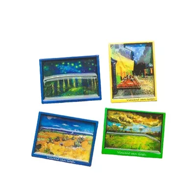 Colored Oil Painting Van Gogh Art Works Refrigerator Magnets • $8.57