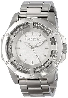 New-marc Ecko Silver the Shock Three Handstainless Steel Watch-e13576g1 • $94.50