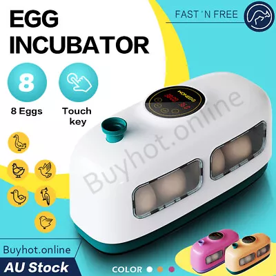 8 Eggs Incubator Digital LED Display Automitic Poultry Hatcher Chicken Duck Bird • $39.95