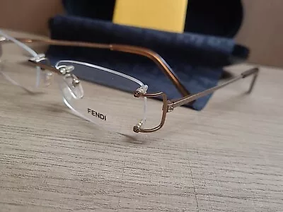 Fendi F841 700 Eyeglasses Frames 52-14-130 Rimless Vintage (Rare Find) • $249.99