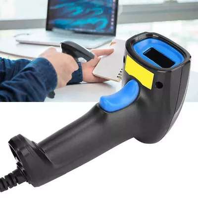 Handheld Wired 1D Code Laser Scanner USB Barcode POS Code Reader Plug And Play • £18.99