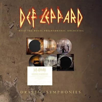 £145 • Buy Def Leppard Drastic Symphonies 2 Lp Picture Disc + Band Signed Card Vinyl 1