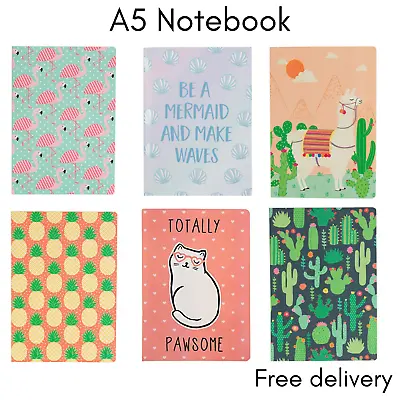 £2.90 • Buy Notebook. Journal. Doodle/ Note Pad. Flamingo, Pineapple, Cat, 80 Pages. A5 