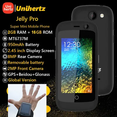 $55.55 • Buy Unihertz Jelly PRO Super Mini 4G LTE Android Phone Quad Core Mobile Global 2+16G