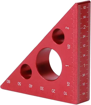 Carpenter Ruler Woodworking Tools Right Angle Ruler Aluminum Alloy Woodworking • $20.27