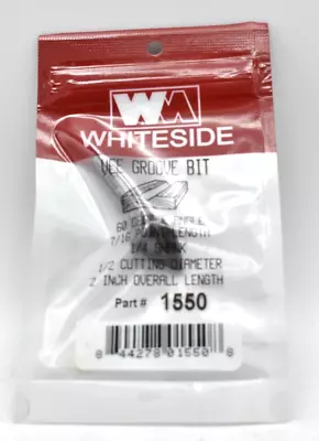 $19.99 • Buy Whiteside 1550 V Groove 60 Degree Angle Router Bit - 1/4  Shank