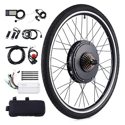 26  E Bike Conversion Kit Rear Wheel Electric Bike 1000W Direct Drive PAS 30mph • $184.04