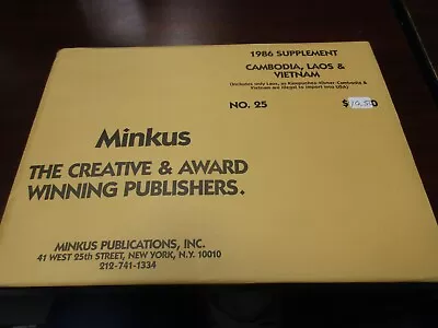  Minkus   1986  Supplement Cambodia Laos & Vietnam  W/free Shp. • $12.95