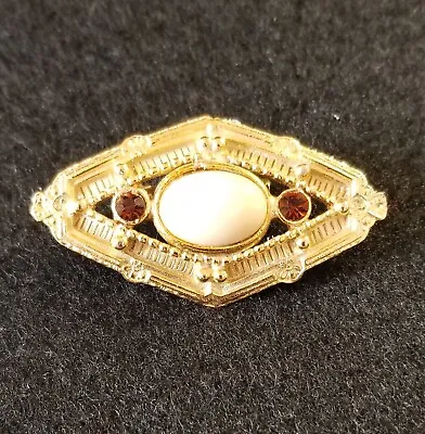 Equestrian Jewelry - Vintage Lapel Stock Pin - Golden Cream Topaz • $12.79