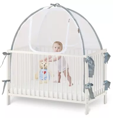 Baby Crib Tent Safety Net Durable Strong Self Crib Tent 52.25  - 28.25  • $19.99