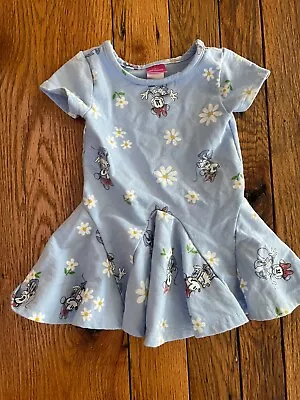 Girls Disney Junior Minnie Mouse Short Sleeve Dress Sz 18 Mo • $9