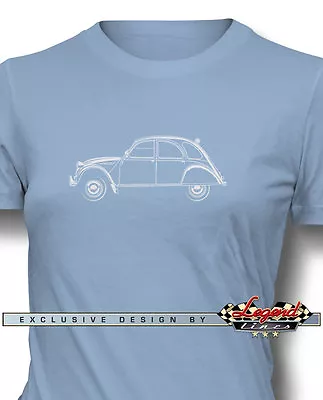 £24.23 • Buy Citroen 2CV Deux Chevaux T-Shirt For Women - Multiple Colors Sizes - French Car