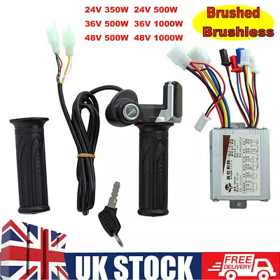 24-48V Electric Bicycle Ebike Scooter Brush/Brushless  DC Motor Speed Controller • £23.27