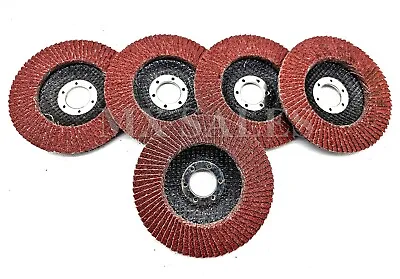 5pc 4-1/2  X 7/8  Aluminum Oxide Grinding Wheel Sand Paper Flap Disc 40Grit • $12.99