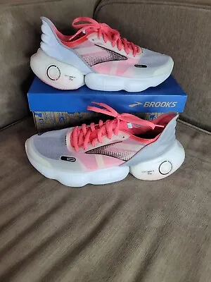 NIB Brooks Women's Aurora Running Shoes Grey/Coral/Black Size 10 B 1203541B068 • $185