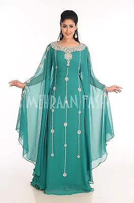 2018 Exclusive Islamic Jilbab Moroccan Takshita Arabian Wedding Gown Dress 176 • $87.26