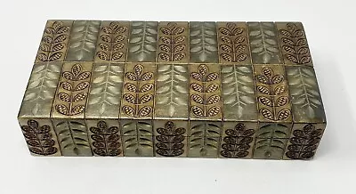 Vintage Carved Etched Wood Trinket Box Jewelry Hinged Lid Made In Poland • $14.99