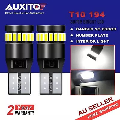 AUXITO CANBUS T10 Wedge 24SMD Globe Parker Interior Map LED Bulbs W5W 194 168 • $13.99
