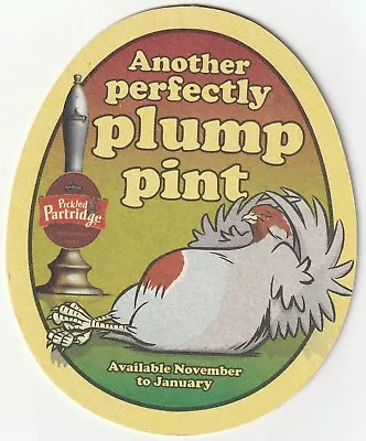 BEER MAT - HALL & WOODHOUSE BREWERY - PICKLED PARTRIDGE - (Cat 166) - (2009) • £1.50