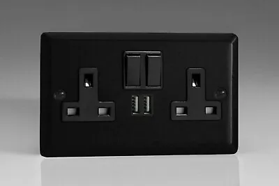 £36.17 • Buy Varilight Urban Matt Black Range - Black Plastic Inserts & Switches