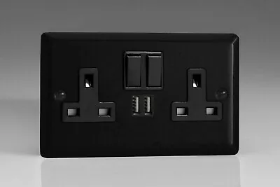 £36.17 • Buy Varilight Urban Matt Black Range - Black Plastic Inserts & Switches