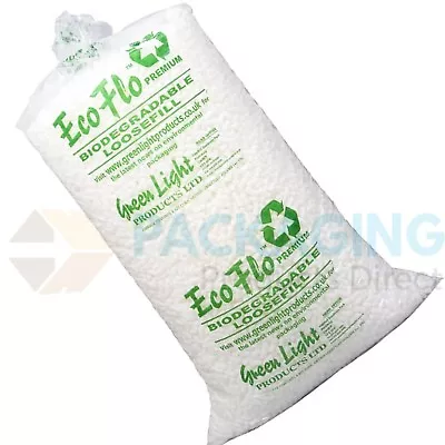 New Packing Peanuts Chips Loose Fill Good Quality Polystyrene Jumbo Pack 15CU/FT • £28.25