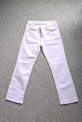 Mango Pink Cropped Straight Leg Jeans Size Uk 12 Eu 40 • £8