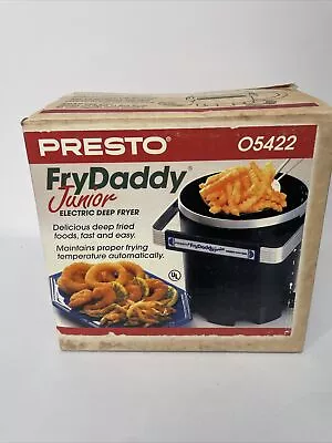 Vintage Presto Fry Daddy Junior Deep Fryer 05422 Never Been Used Aged Box 1995 • $44.98
