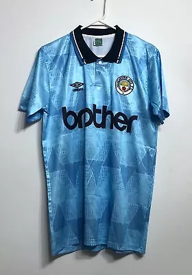 Umbro Manchester City Retro 1989 Home Jersey Size Medium • $62.77