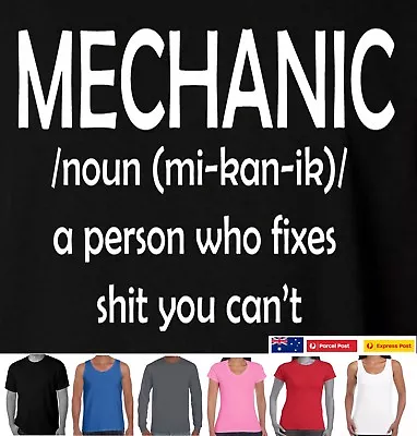 Mechanic T Shirt Tradie Garage  Men's Aussie Store Cool Dad Car Funny T-Shirts  • $24.95