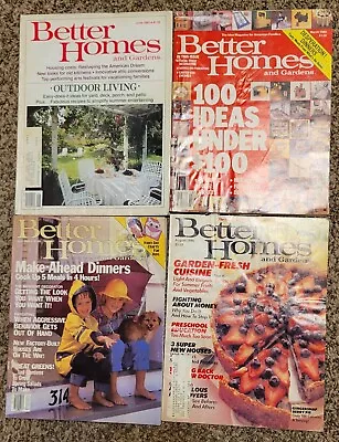 Better Homes And Gardens Magazine Lot Of 4 Various Issues 1982 & 1986 • $15