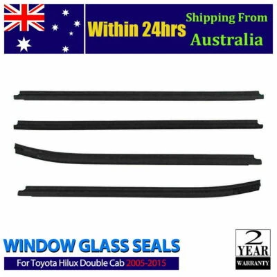 $31.29 • Buy For Toyota Hilux Cab 2005-2015 Window Glass Seals Door Belt Weather Strip AU NEW