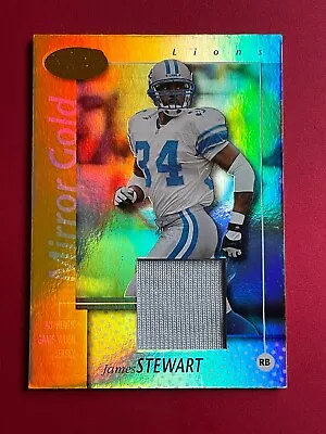 2002 Certified Mirror Gold James Stewart Jersey Football Card 19/25  /S84 • $20