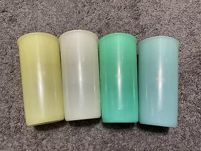 Vintage Tupperware Pastel Juice Cups Set Of 4 Small Tumblers #117 • $12